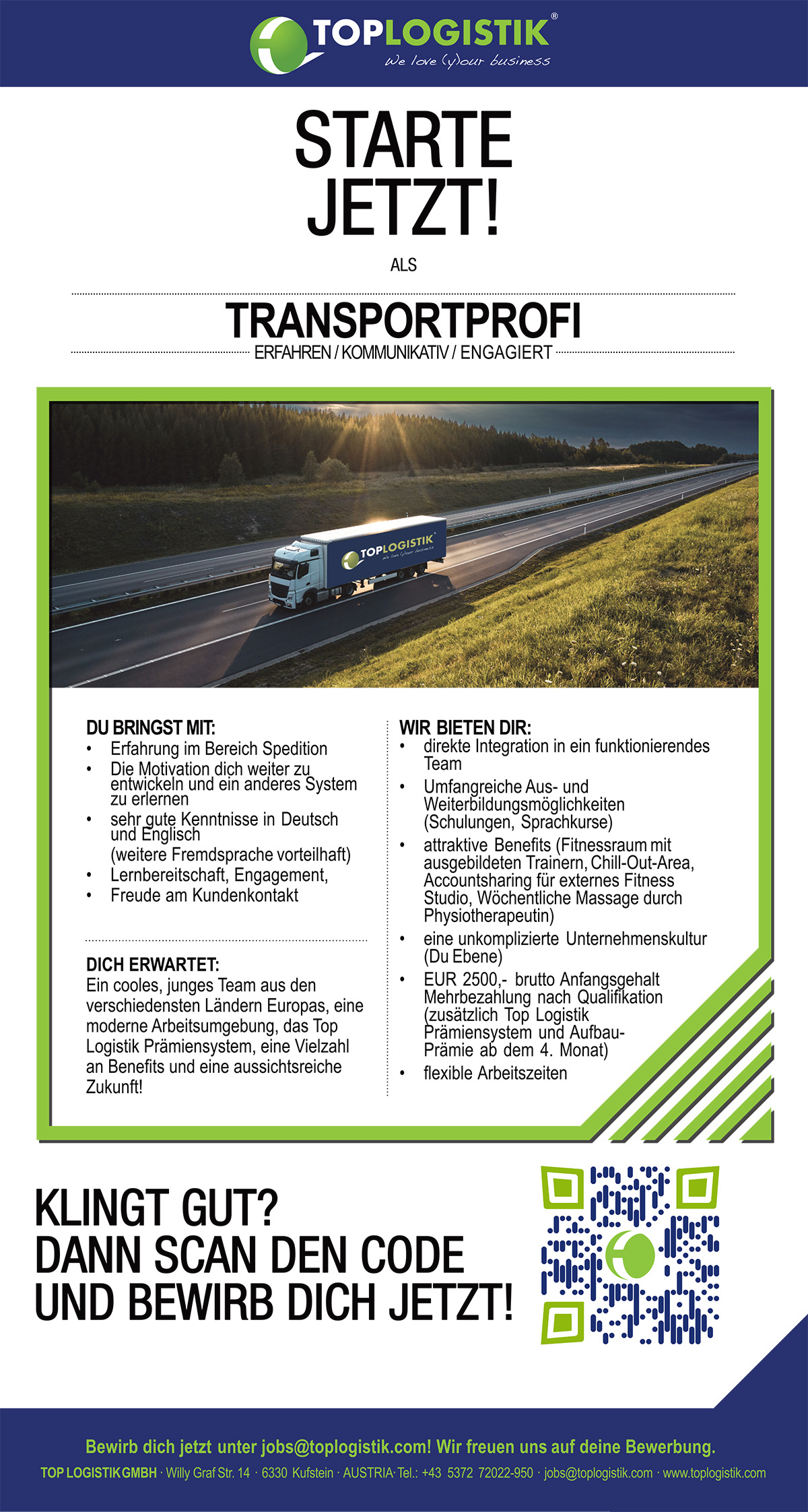 Transportprofi gesucht